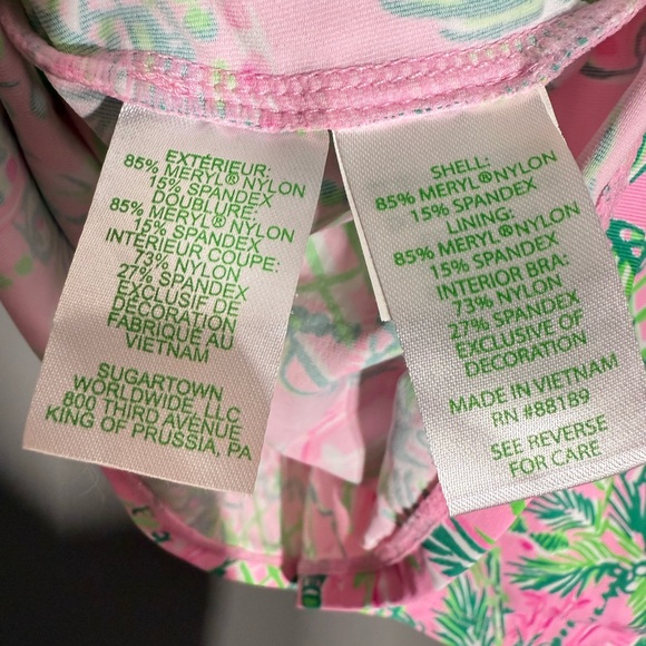 Lilly Pulitzer Luxletic Pink and Green Tank - Picture 5 of 5